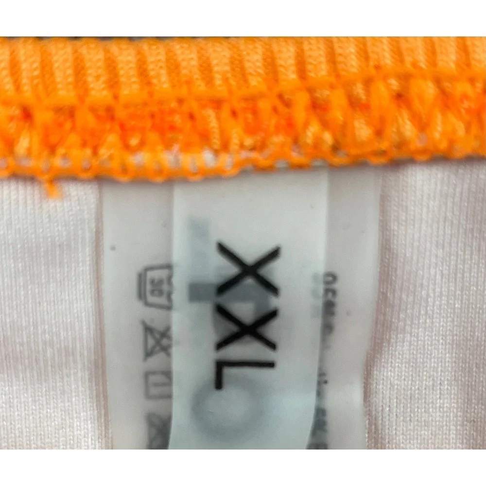 Popvil Neon Colorblock‎ Ribbed High Waisted Bikini Bottom Orange Pink XXL NEW